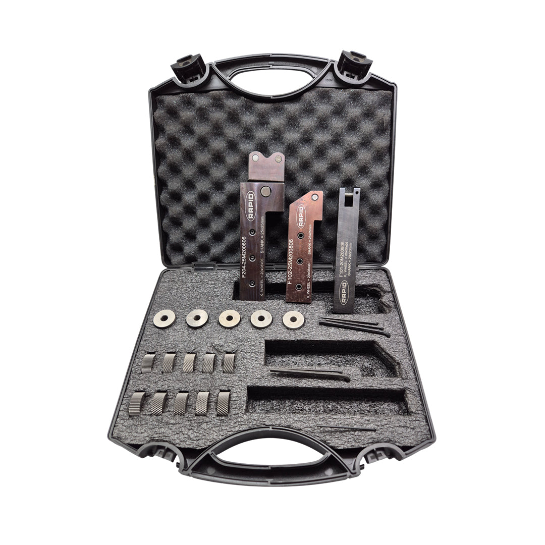 Knurling tool set 0f 18 pcs for cnc lathe and cnc machine