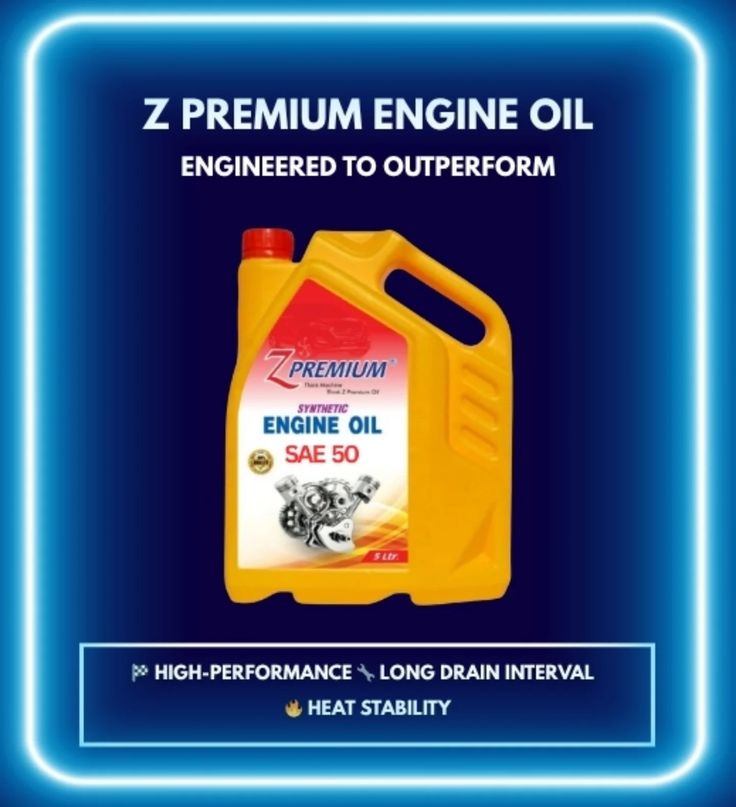 Z Premium engine oil container
