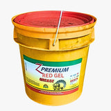 Yellow bucket of Z Premium Red Gel Grease