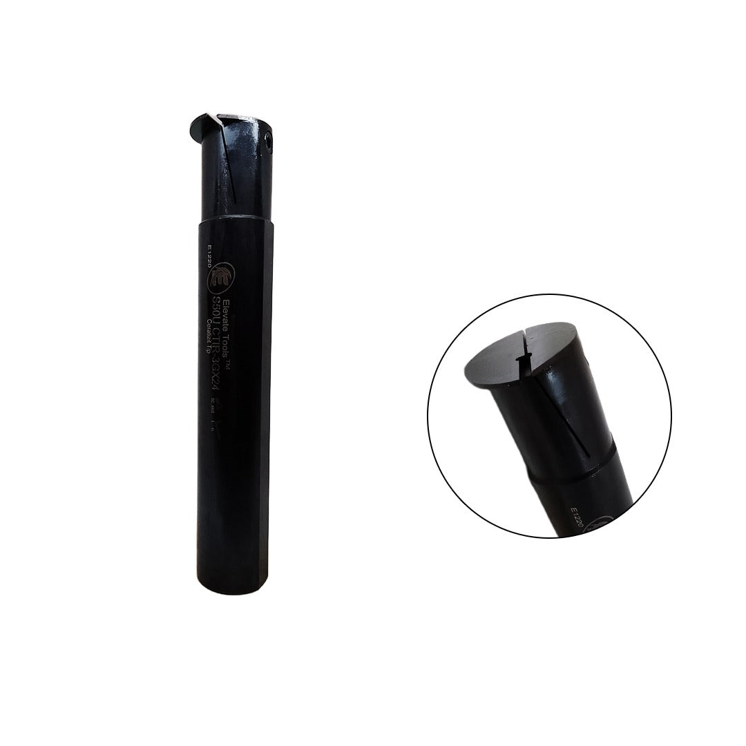 Elevate internal grooving tool holder