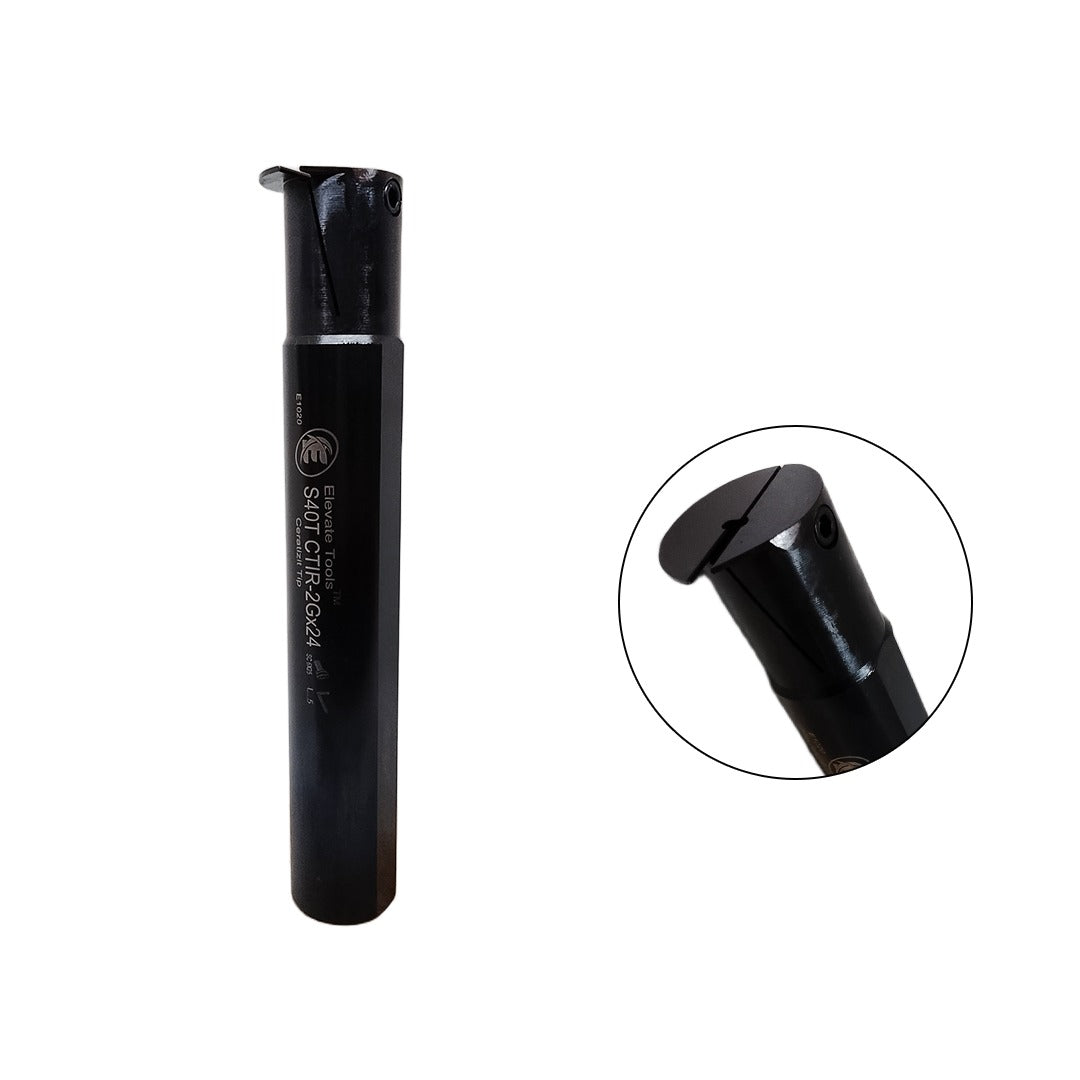 Elevate internal grooving tool holder