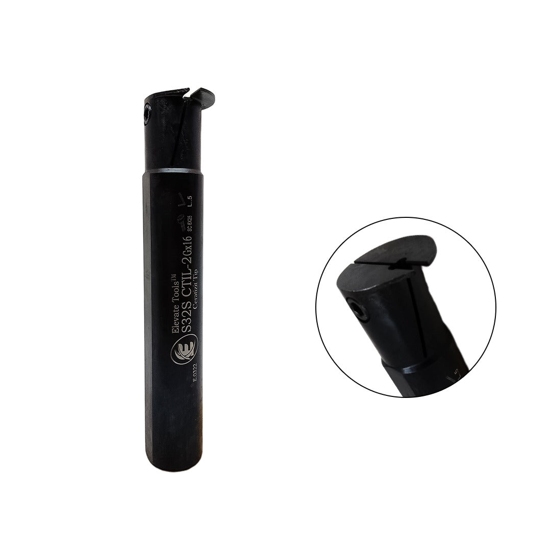 Elevate internal grooving tool holder