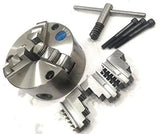 Lathe chuck with extra jaws