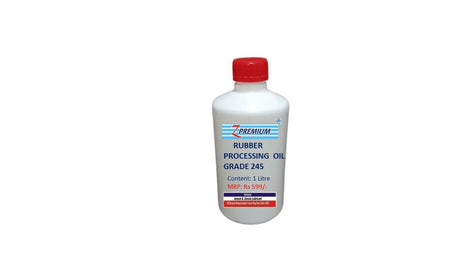 Bottle of rubber processor oil