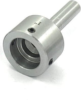 Lathe threading setup using Round die holder accessory