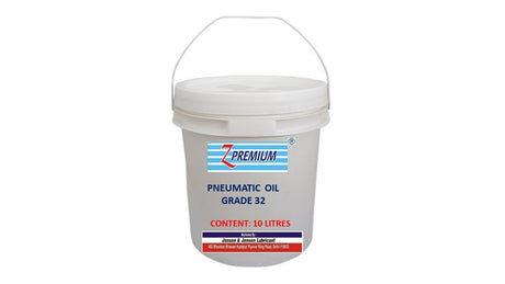 White bucket of pneumatic oil with 'Z Premium'