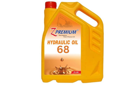 Yellow container of Z Premium Hydraulic Oil 