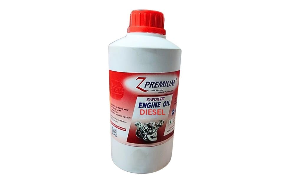 Bottle of Z Premium synthetic engine oil 
