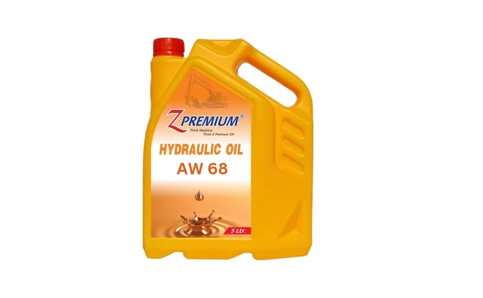 Yellow container of Z Premium hydraulic oil 