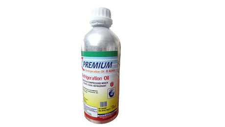 Bottle of premium refrigeration oil
