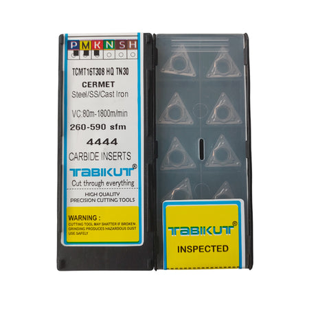 TCMT16T304/08 HQ TN30 Cermet insert pack of 10