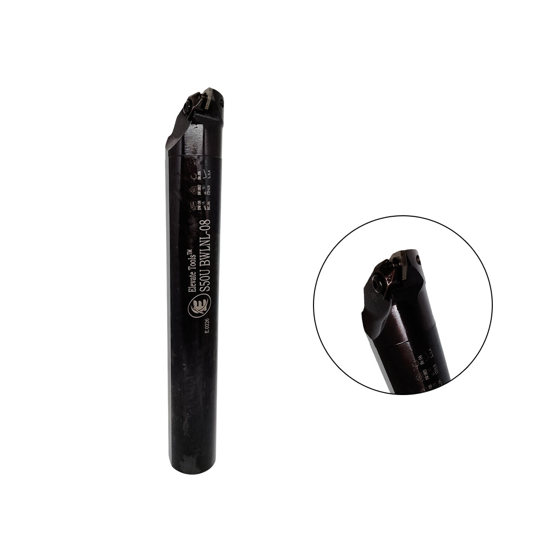 Left-handed internal boring bar