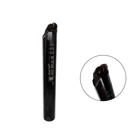 Left-handed internal boring bar
