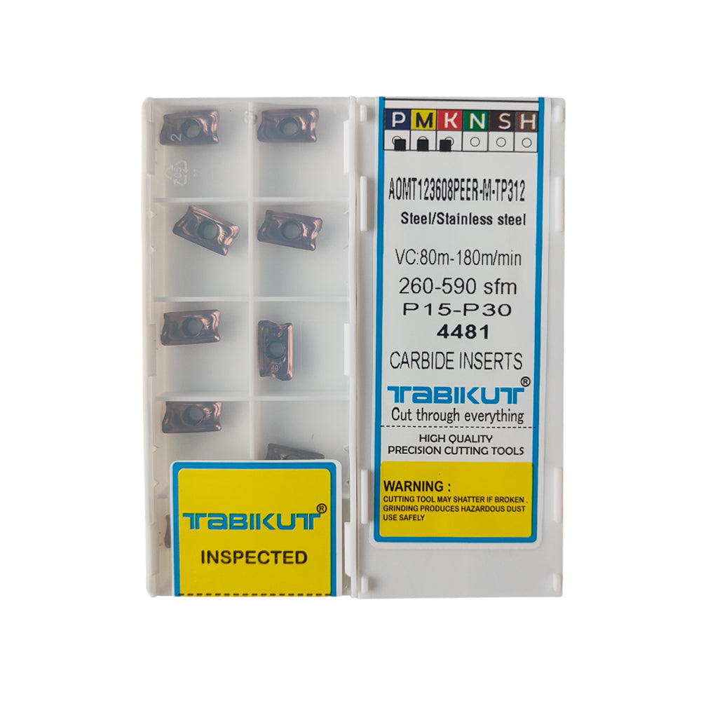 AOMT123608PEER-M-TP312 Carbide Insert Tabikut Pack of 10