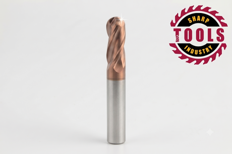 Iridescent coated carbide end mill set