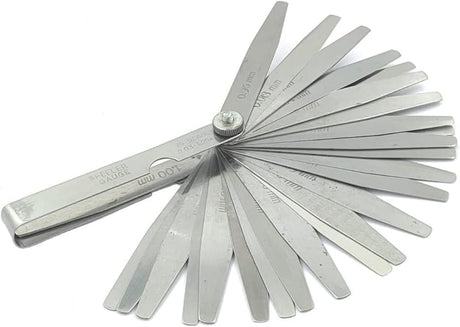 Metal feeler gauge measurement tool