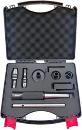 Tapping, reaming and threading die holder set for lathe tailstock with Plastic Box