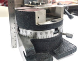 Milling Indexing 4"/100 mm Rotary Table Horizontal Vertical with Suitable Round Vices & Clamp Kits