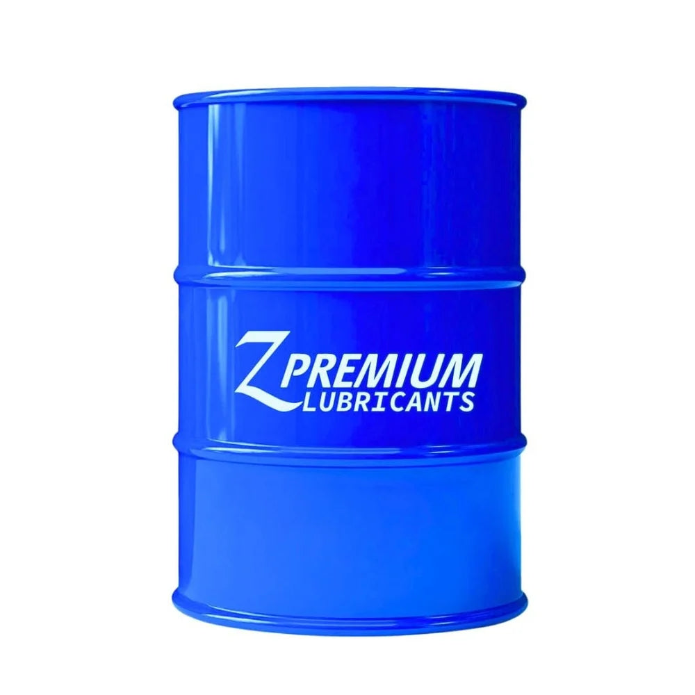 Blue barrel with 'Z Premium Lubricants' logo 