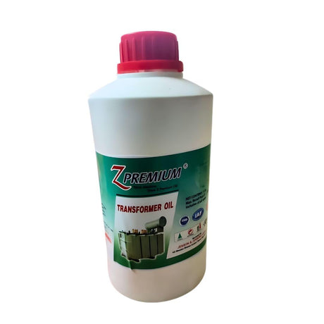 Bottle of Z Premium transformer oil 