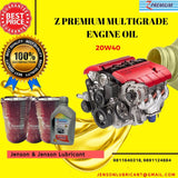 Z Premium multigrade engine oil with engine