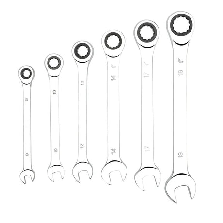 Six ratchet wrenches