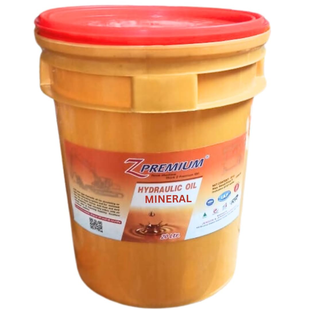 Yellow bucket of Z Premium hydraulic oil 