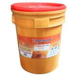 Yellow oil drum with red lid labeled 'Z Premium Hydraulic Oil