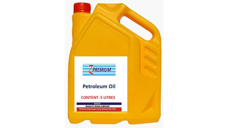 Yellow petroleum oil container