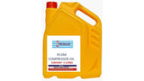 Yellow container of compressor oil 