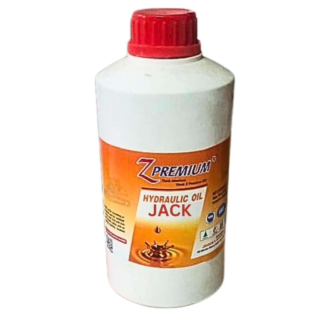 Bottle of Z Premium hydraulic oil with a red cap