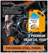 Z Premium Gear Oil 1500 container with mechanical gears 