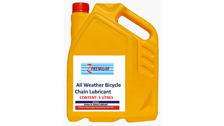 Yellow container of all-weather bicycle chain 