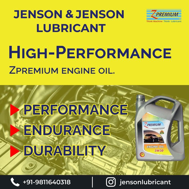 Jenson Lubricant Zpremium engine 
