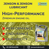 Advertisement for Jenson & Jenson Lubricant Zpremium engine oil