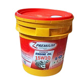 Yellow and red Z Premium synthetic engine oil bucket
