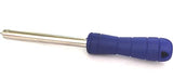 Manual deburring tool holder with ergonomic blue handle