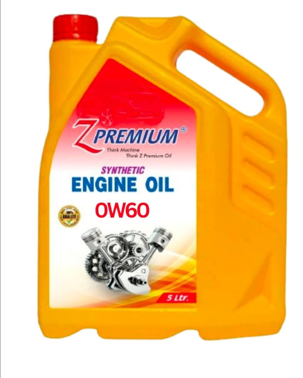 Yellow Z Premium synthetic engine oil container
