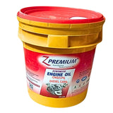 Yellow and red Z Premium synthetic engine oil container