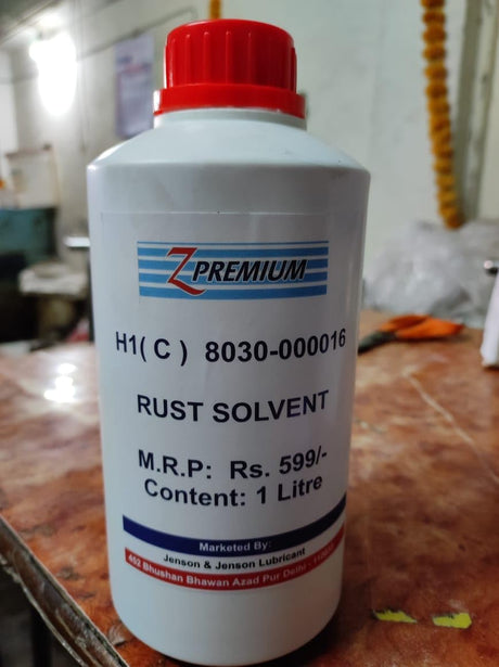 Bottle of Z Premium Rust Solvent 