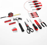 Set of tools including a hammer, screwdrivers, pliers, and scissors 