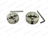 Small Chucks for 3" I 80 mm & 4" Inch I 100 mm Rotary tables and Mini Lathes