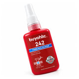 Thread Locker Red 242 -50ml Removable Thread Lock Glue for Nuts, Bolts, & Fasteners, Medium Strength Screw Glue to Prevent Loosening & Corrosion