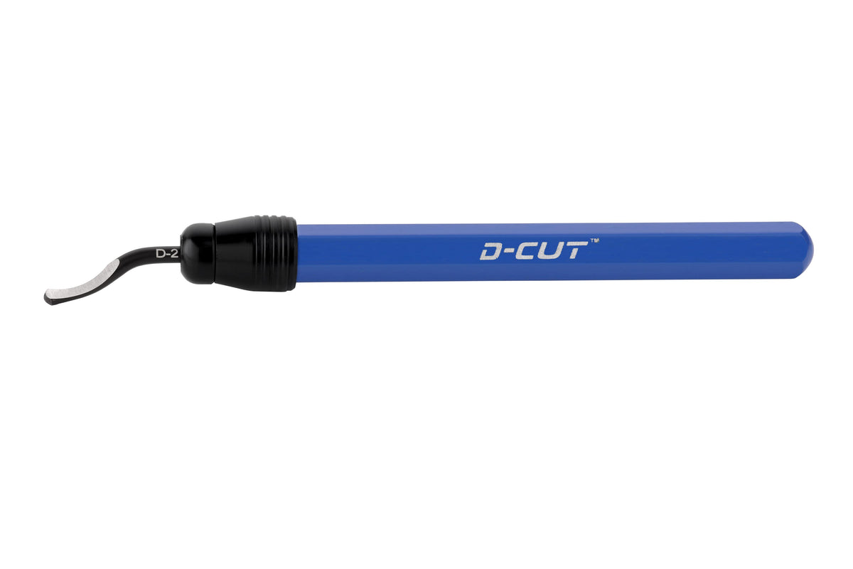 D-CUT deburring tool blue handle