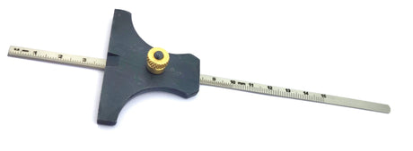 Engineer's Depth Gauge cum Ruler Metric and Imperial