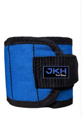 Blue tool bag with black strap 