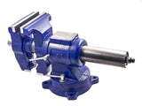 Blue six-inch vise
