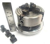 4"/ 100 mm Regular Rotary Milling Indexing Table With Small Chucks and back Plate