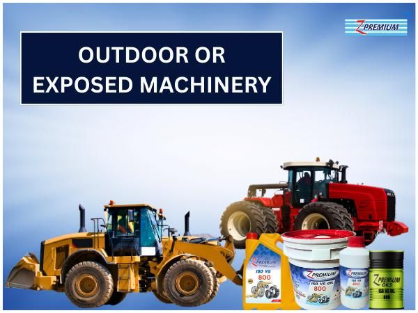 Two large pieces of construction machinery with Z Premium products