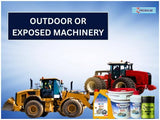 Two large pieces of construction machinery with Z Premium products